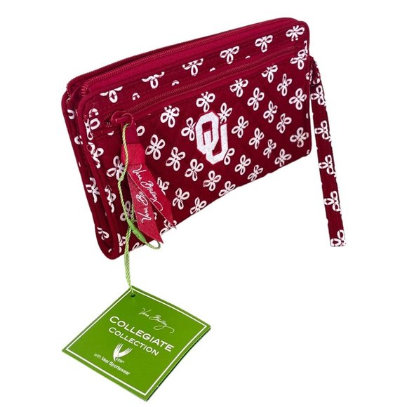Vera Bradley University of Oklahoma Sooners Front Zip Wristlet - Picture 7 of 7